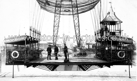 The Car Transporter Bridge, Carry 500 persons, Newport, Monmouthshire. c.1912.